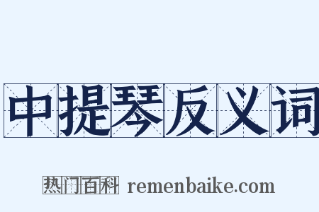 中提琴反义词是什么意思的图片